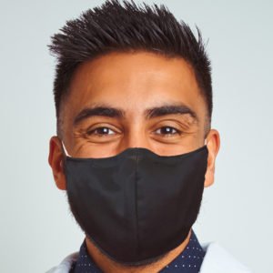 Blank Fitted Black Mask