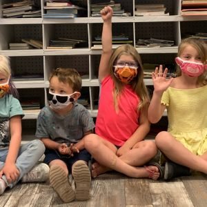 Back-to-School time! These kiddos have no problem wearing their fun AniMasks. Not intimidating or scary for littles!